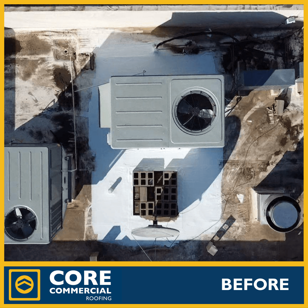 Rooftop HVAC system view